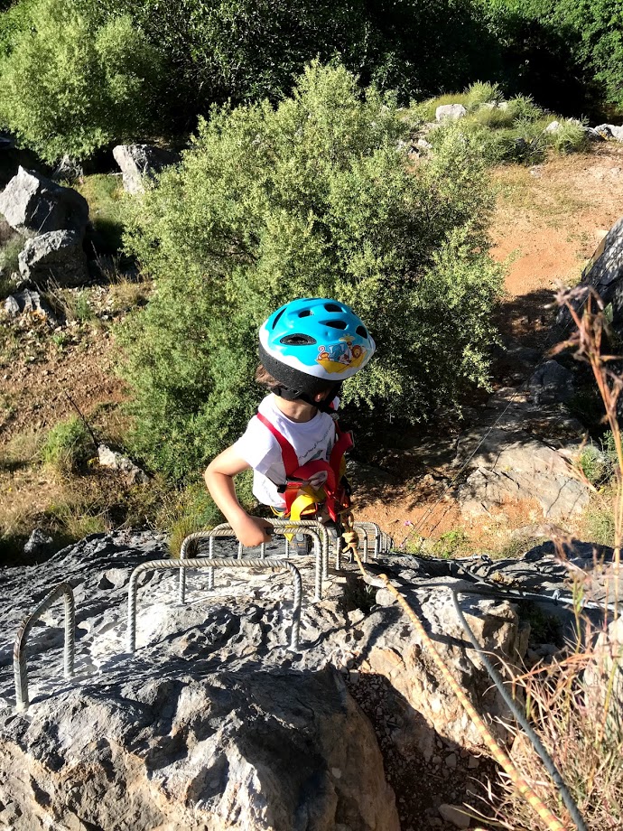 Vía ferrata de Jimera de Líbar infantil